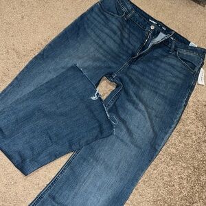 NWT 14 OLD NAVY high rise flare jeans STRETCH and raw hem denim jeans